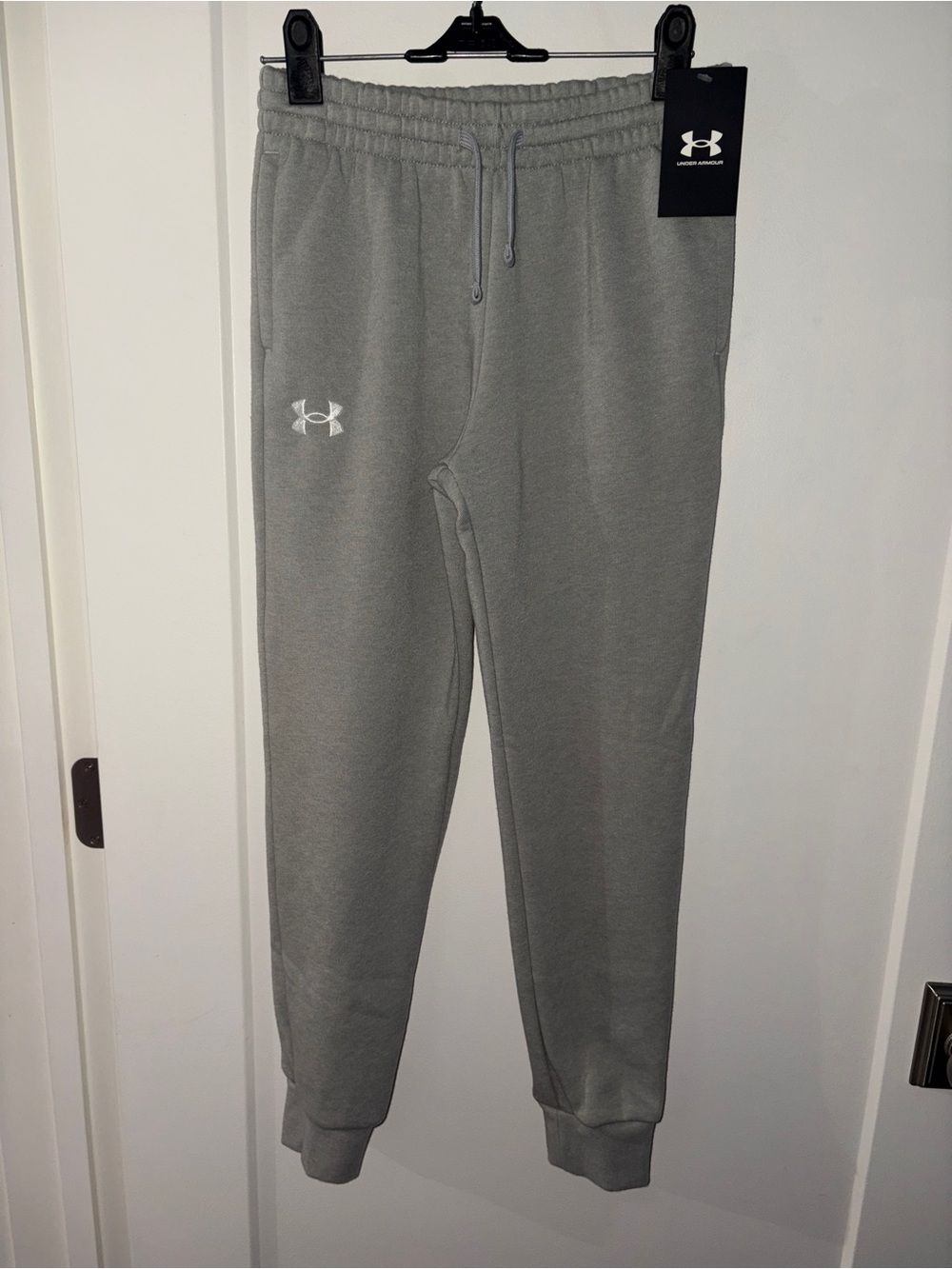NWT $40 Under Armour Rival fleece joggers boy's YM 1379878